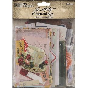 Tim Holtz - Advantus Idea-Ology Ephemera Pack 136/Pkg-Palette Art Craft, Multiple