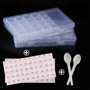 Diamond Art Painting Storage Containers,42 Grids Box Diamond Art Accessories Storage Box for Jewelry,Portable Bead Storage Art Kit Tool for Crafts