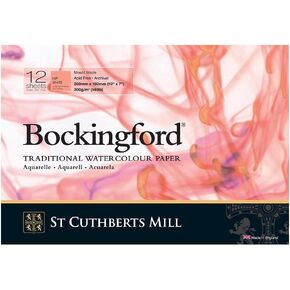 Bockingford 300gsm Glued Pad 10" x 7" (260 x 180mm) Hot Pressed