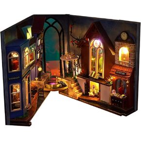 Book Nook Magic, DIY Book Corner with Furniture, Miniature Bookshelf Scenes, Magic Apothecary DIY for Adults, Children (Castle)