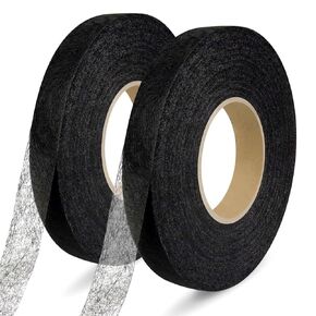 140 Yards Iron on Hemming Tape, 2 Rolls 0.59 inch Hem Tape No Sew No Iron, Iron on Tape for Hemming, Stitch Witchery Tape Sewing Tape, Fusible Tape Adhesive Wonder Web for Curtain, Pants, Clothes