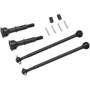 Alomejor RC Car Rear Drive Shaft Axles Set, Metal Steel RC Drive Shaft for 1/10 22S 2WD Remote Control Car