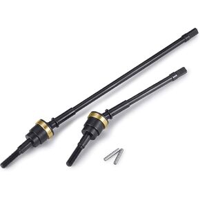 2Pcs HD Steel Front Axle CVD Drive Shafts for 1/10 Axial Wraith 90018 RC Crawler Car