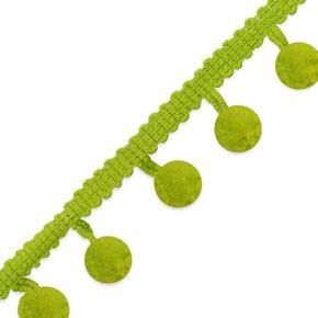 Trims by the Yard 3/8" Pom Fringe Lime | (5 Yard Cut) Trim