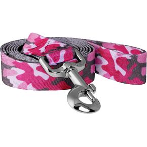 Native Pup Dog Leash, Blue Daisy, Green Flower, Pink Camo, Leopard, Rainbow Pride 5 Ft (Daisy Pink) in Saudi Arabia