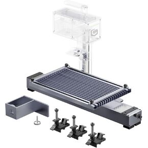 Longer Slide Extension for Nano Series only, Expand The Laser Engraving Area to 120 * 330mm, Longer Laser Engraving and Cutting for Laser Engraver, 5 Clamps Included for Stability