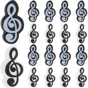jojofuny 20 pcs Music Note Erasers, Kid Erasers, Cute Erasers, Music Symbol Erasers, Erasers for Classroom, for Prizes Music Modeling Bulk Eraser Sheet Music Small Erasers
