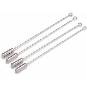 20 Pcs 70mm Brooch Stick Pins Metal Long Needle Eye Pins DIY Handmade Jewelry Accessories with Stopper for Suit Tie Hat Scarf (Silver)
