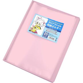 Clear File Storage Holder Clear Pink