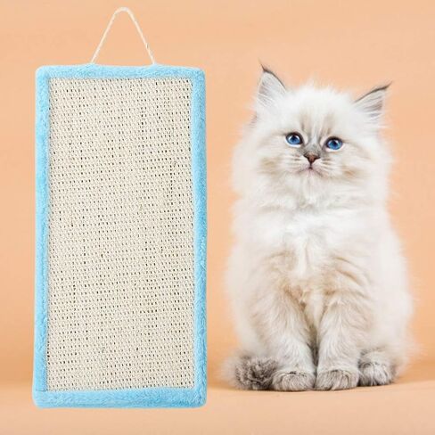 TOPINCN Cat Scratch Pad Wall Door Hanging Cat Scratching Board Cat Scratching Sofa Lounge Kitty Scratching Pad Mat(Blue) in Saudi Arabia