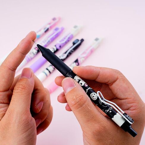 G-Ahora 6 Pcs Anime Mechanical Pencils Cute Mechanical Pencils Black 0.5mm School Supplies with 1 Lead Refill Set (Blue) in Saudi Arabia