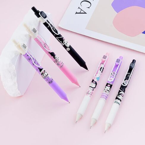 G-Ahora 6 Pcs Anime Mechanical Pencils Cute Mechanical Pencils Black 0.5mm School Supplies with 1 Lead Refill Set (Blue) in Saudi Arabia