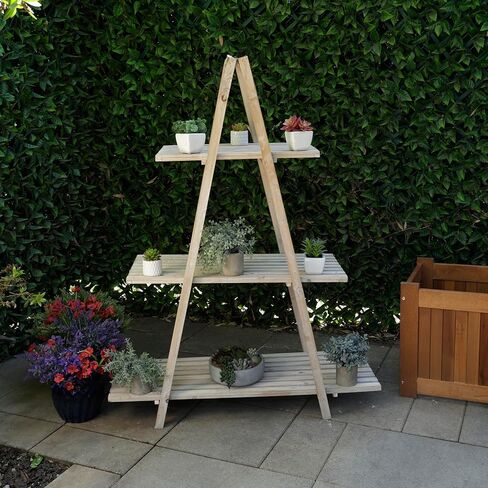 Alpine Corporation MBB174 Wood 2-Tier Rolling Storage Cart for Books, Plants, Decor, Rustic Storage Push Cart with 2 Shelves in Saudi Arabia
