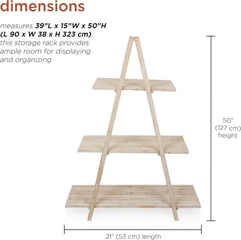 Alpine Corporation MBB174 Wood 2-Tier Rolling Storage Cart for Books, Plants, Decor, Rustic Storage Push Cart with 2 Shelves in Saudi Arabia