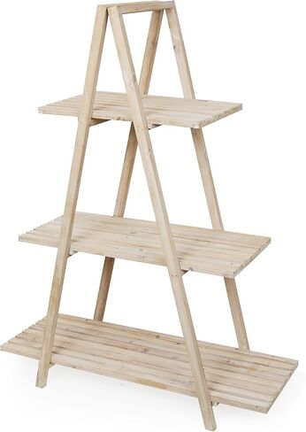 Alpine Corporation MBB174 Wood 2-Tier Rolling Storage Cart for Books, Plants, Decor, Rustic Storage Push Cart with 2 Shelves in Saudi Arabia