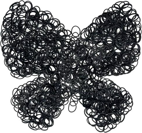 6000 PCS Rubber Loom Bands Barcelet Making Kit, 250pcs S Clips and 10pcs Hooks(Orange) in Saudi Arabia