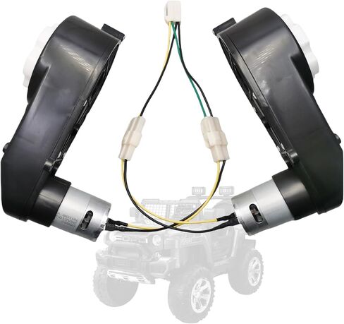 2 Pcs RS550 23000RPM Gearbox with 12V DC Motor for Ride On Car Powered Wheels Motor Promotion High Speed Drive Engine Electric Motorcycles Replacement Parts (2PCS 550 12V 23000RPM) in Kuwait