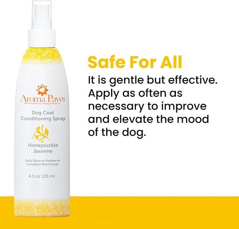 Aroma Paws Scented Dog Coat Spray - Cleansing, Conditioning, Moisturizing - Toxin Free, Healthy Ingredients - Aromatic Grooming Puppy Spray - Loosens Knots, Tangles - 4.5 Oz. 4.5 oz 542 in Saudi Arabia