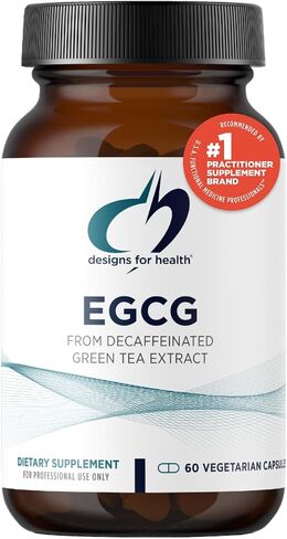 Designs for Health EGCg - Decaffeinated Green Tea Extract (225mg) + Polyphenols Antioxidant Supplement - Non-GMO Vegan Green Tea Pills (60 Capsules) in Saudi Arabia