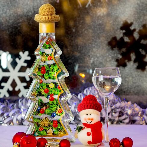 Christmas Mini Knitting Hats Mini Knitting Doll Hats Mini Hats for Crafts Christmas Ornaments DIY Hair Accessories Xmas Decoration(Assorted Color,12 Pcs) in Saudi Arabia