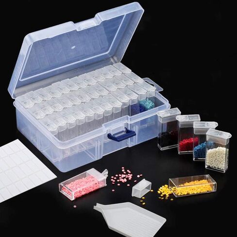 Diamond Art Painting Storage Containers,42 Grids Box Diamond Art Accessories Storage Box for Jewelry,Portable Bead Storage Art Kit Tool for Crafts in Saudi Arabia