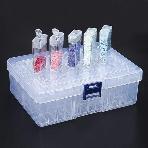 Diamond Art Painting Storage Containers,42 Grids Box Diamond Art Accessories Storage Box for Jewelry,Portable Bead Storage Art Kit Tool for Crafts in Saudi Arabia