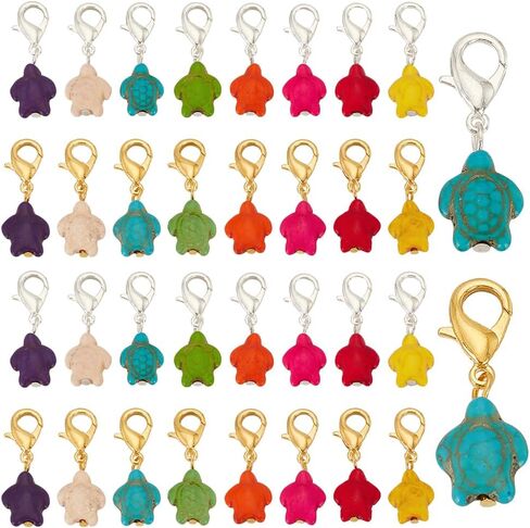PH PandaHall 56pcs Crochet Stitch Marker Turquoise Turtle Knitter Crochet Markers Sewing Crochet Accessories Removable Knitting Stitch Markers for Jewelry Weaving Knitting Handmade Making in Saudi Arabia