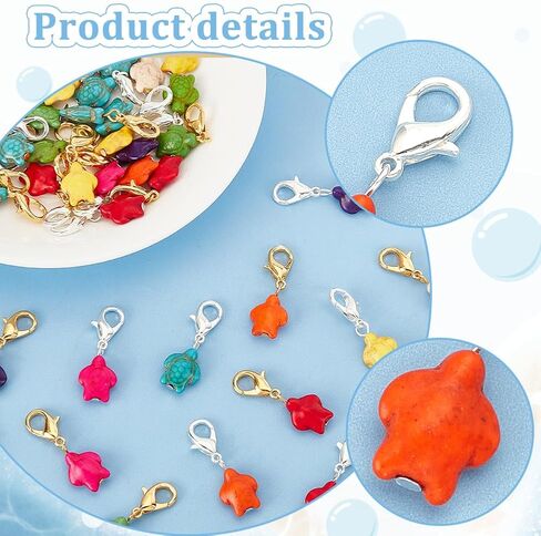 PH PandaHall 56pcs Crochet Stitch Marker Turquoise Turtle Knitter Crochet Markers Sewing Crochet Accessories Removable Knitting Stitch Markers for Jewelry Weaving Knitting Handmade Making in Saudi Arabia