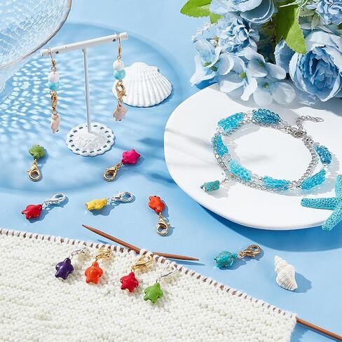 PH PandaHall 56pcs Crochet Stitch Marker Turquoise Turtle Knitter Crochet Markers Sewing Crochet Accessories Removable Knitting Stitch Markers for Jewelry Weaving Knitting Handmade Making in Saudi Arabia