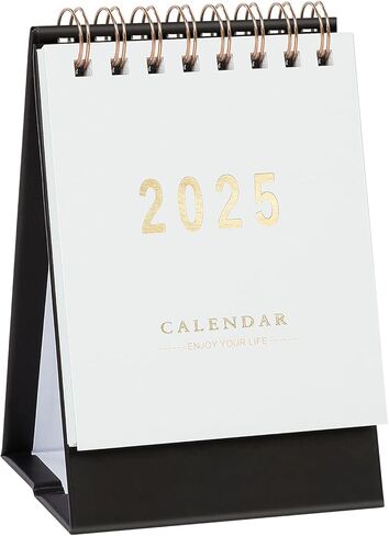Mini Desk Calendar, 2025-2026 Small Desk Calendar, Jan 2025 to June 2026, 18 Monthly, Mini Standing Flip Calendar, Thick Paper Twin-Wire Binding, Desktop Calendar for Office or Home (green) in Saudi Arabia
