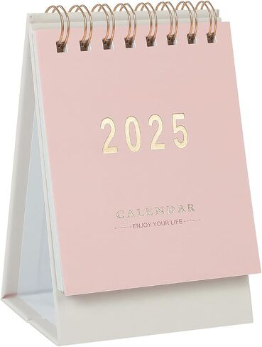 Mini Desk Calendar, 2025-2026 Small Desk Calendar, Jan 2025 to June 2026, 18 Monthly, Mini Standing Flip Calendar, Thick Paper Twin-Wire Binding, Desktop Calendar for Office or Home (green) in Saudi Arabia