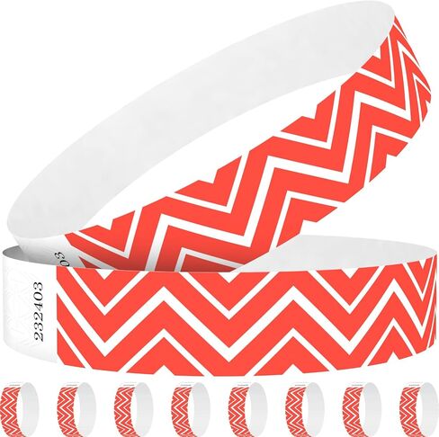 Neon Wave Green Paper Wristbands for Events, 1000 Count 3/4" Paper Bracelets for Event Entry, Festivals, Parties, Clubs (Neon Wave Green, 1000) in Saudi Arabia