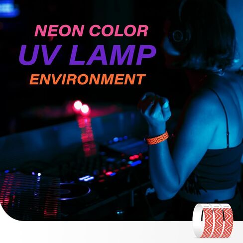 Neon Wave Green Paper Wristbands for Events, 1000 Count 3/4" Paper Bracelets for Event Entry, Festivals, Parties, Clubs (Neon Wave Green, 1000) in Saudi Arabia