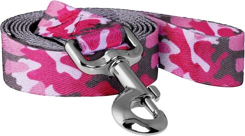 Native Pup Dog Leash, Blue Daisy, Green Flower, Pink Camo, Leopard, Rainbow Pride 5 Ft (Daisy Pink) in Kuwait
