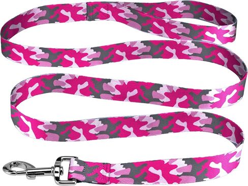 Native Pup Dog Leash, Blue Daisy, Green Flower, Pink Camo, Leopard, Rainbow Pride 5 Ft (Daisy Pink) in Kuwait