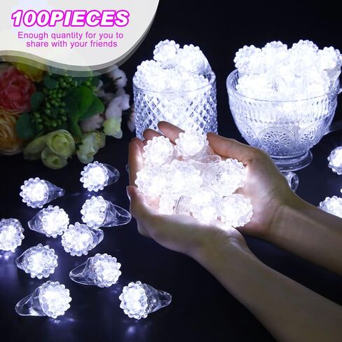 Sosation 100 قطعة من حلقة إضاءة عيد الميلاد LED حلقة وامضة تتوهج في الظلام وعرة هلامية حلقة إصبع ضوء عيد الميلاد هدايا حفلة عيد الميلاد تضيء حلقة وامضة للحفلات in Kuwait