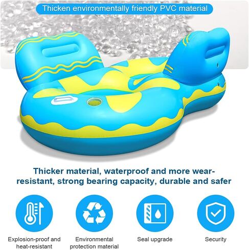 X XBEN Swimming Pool Floats for Adults, Large Inflatable Pool Rafts Chair Float, Multi-Purpose Floating Lounge Chair, Portable Water Hammock Floaties with Mesh Bottom for Adults,Kids in Saudi Arabia