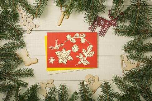 Arbuya Christmas Postage Clear Stamps for Card Making and Journaling, Vintage New Year Rubber Stamps for Crafting Journals Snowflakes Snowman Silicone Stamps for Card Making Crafts in Saudi Arabia
