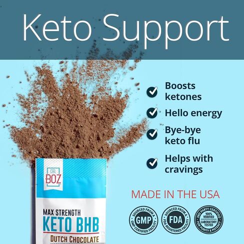 Mexican Chocolate Spice Max Strength Keto BHB Powder [20 Sachets,16.6g] -Best Keto Supplement for Weight Loss - Keto Supplement | Keto Shake – Keto Diet BHB Powder in Kuwait