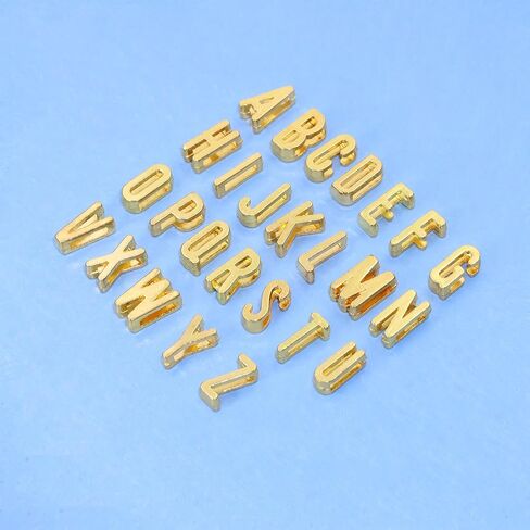 Alphabet Slide Letter Charms Initial A-Z Alphabet Beads for Flat Leather Bracelet Wristbands Necklace Pendant Keychain Mother’s Day Graduation Wedding Jewelry Making, 156PCS in Kuwait