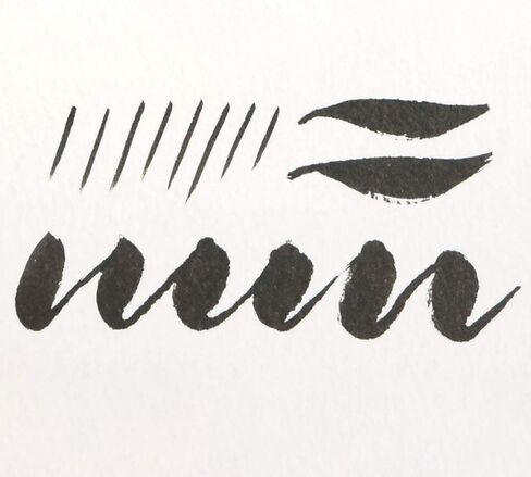 Kuretake Bimoji Fude Pen Medium Brush, black, for Calligraphy, Hand lettering and Illustration, for Beginners, Professional, Made in Japan in Saudi Arabia