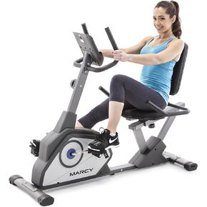 Marcy Magnetic Recumbent Exercise Bike with 8 Resistance Levels