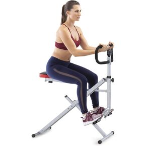 Marcy Squat Rider Machine for Glutes and Quads Workout XJ-6334, Silver & Black