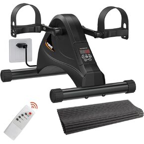 TODO Motorized Pedal Exerciser Mini Exercise Bikes, Under Desk Bike Peddler Exerciser for Seniors Rehab and Arm Leg Physical Therapy