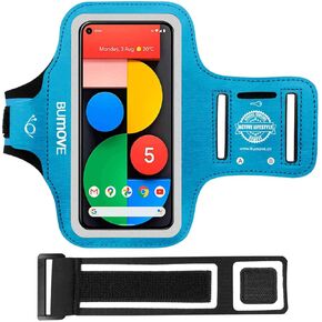 Armband for Google Pixel 8a/8, 7a/7, 6a/6, 5a/5, Gym Running Workouts Sports Phone Arm Band,with Card Holder (Black)