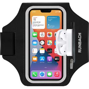 Running Armband for Google Pixel 8/8 Pro/7/7a/7 Pro/6/6a/6 Pro/5/5a/4/4a/4XL/3a/3 XL,Water Resistant Sport Armband with Zipper Slot for Pixel Buds and Car Key (Black)