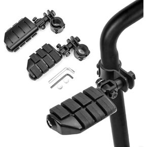 Motorcycle Foot Pegs Foot Rest Highway Footpegs Compatible with Road King Street Glide Honda Kawasaki Suzuki Yamaha 25mm 32mm 34m (Black)