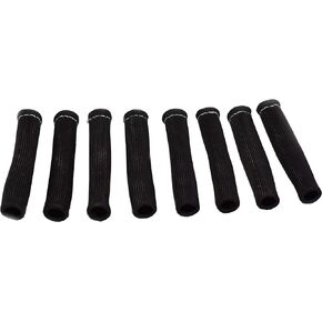A-Team Performance - Spark Plug Wire Boot Heat Shield Protector Sleeve Braided Cover - Compatible with Hot Rod AND Street Rod SBC BBC SBF BBF 6" Long 8 PCS Blue