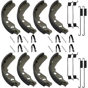 Brake Shoes Kit Front & Rear for Kawasaki Mule 600 610 SX KAF400 2005-2022, OEM#41047-0001 41047-1052 41047-7501