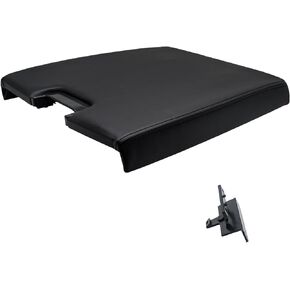 NHILES Center Console Lid Kit with Latch Compatible with 2007-2013 Chevy Tahoe/Avalanche/ 2008-2014 Silverado/GMC Yukon(XL)/Sierra 1500/2500/3500 center console cover replace #20864151（Black）